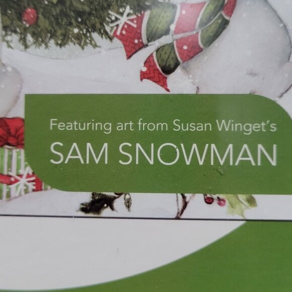 Lang Companies Snowy Lights 750 Piece Puzzle Susan Wingets SAM SNOWMAN 3 Feet - Picture 7 of 9